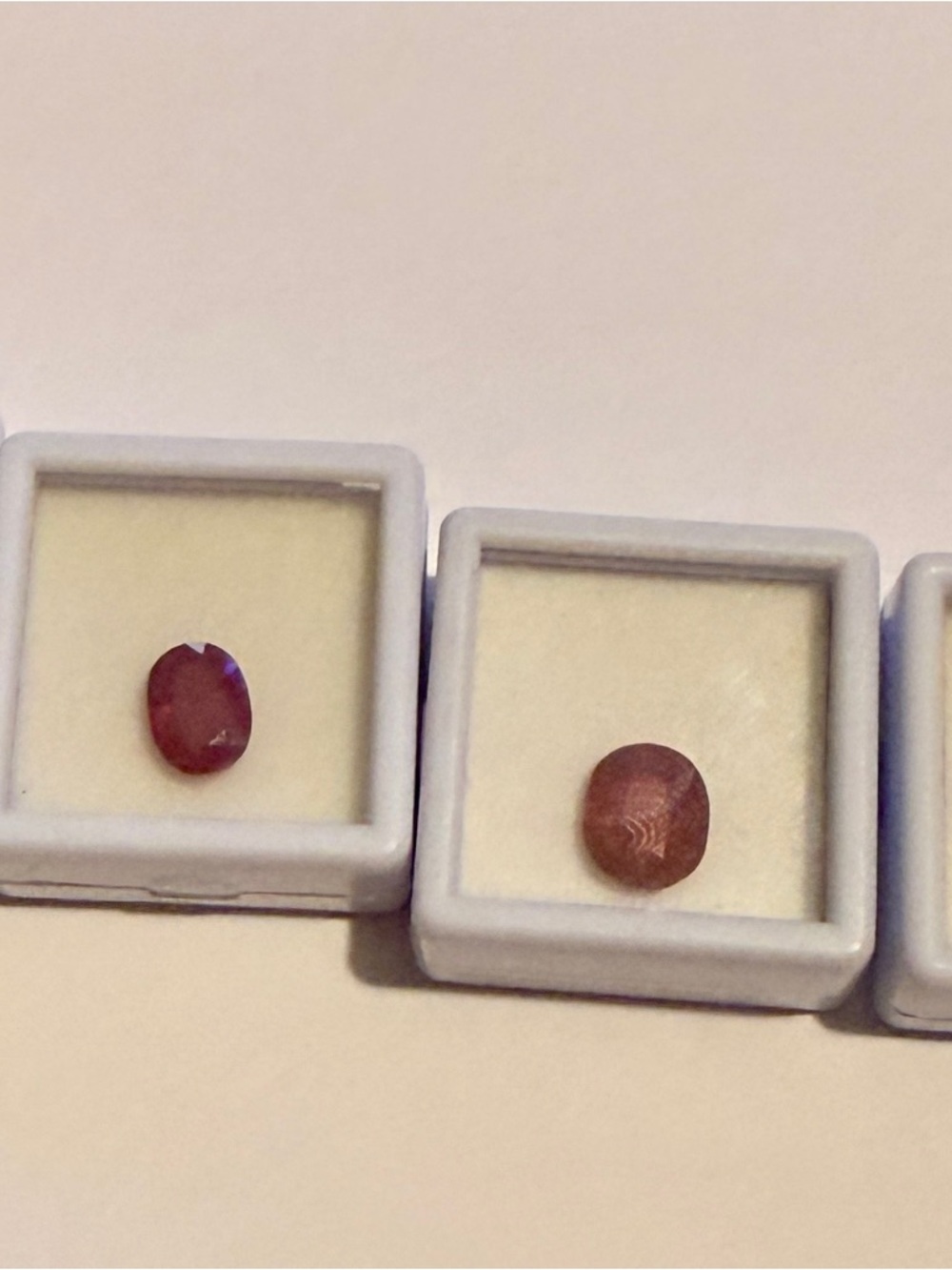 Deep Red Fissure filled Ruby Gemstones - Picture 2 of 4